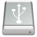 Drive Gray USB Icon 128x128 png